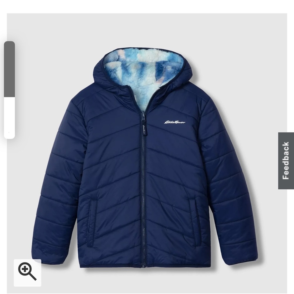 EUC Eddie Bauer reversible hooded Jacket